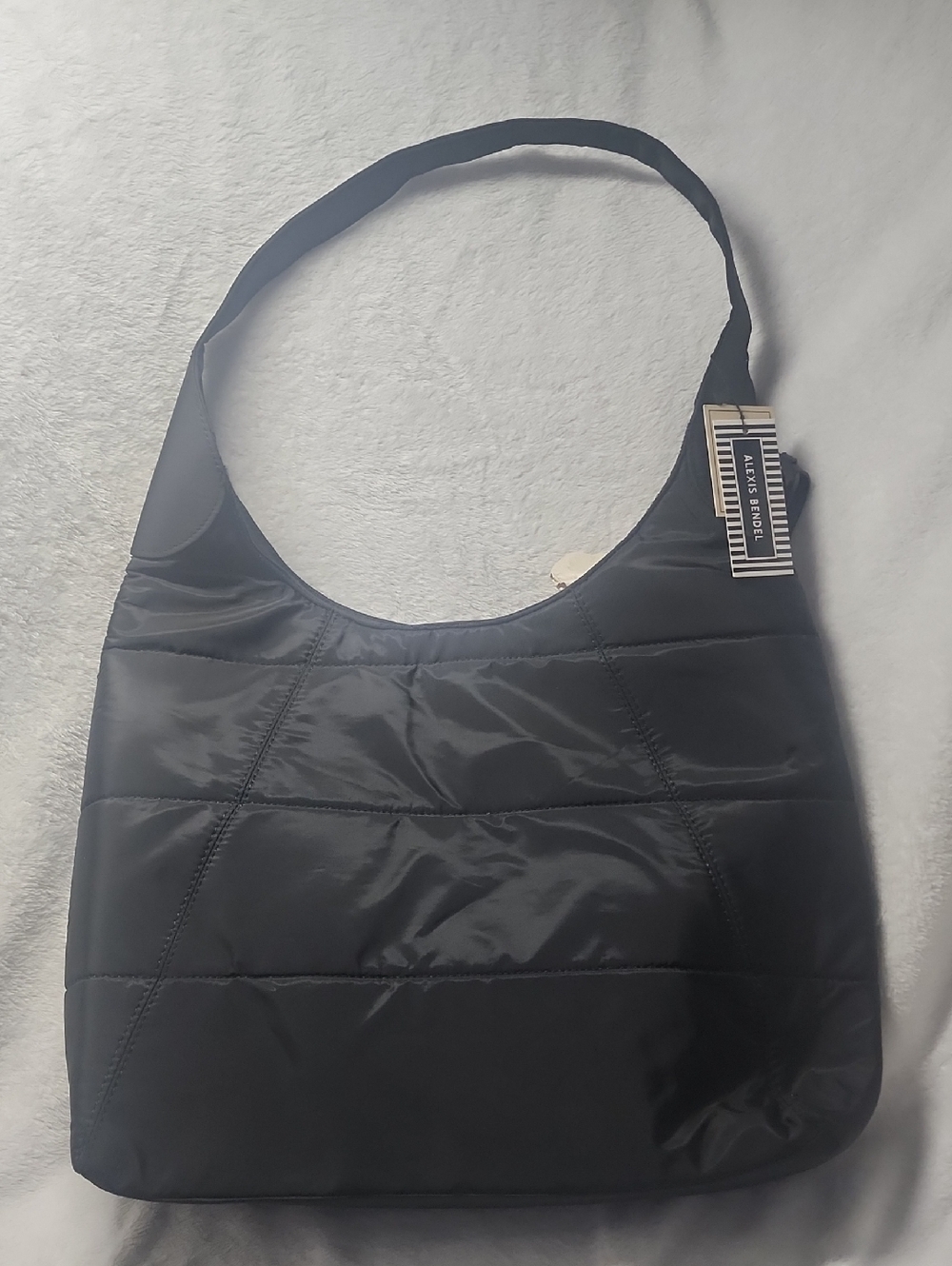 Alexis Bendel Black Quilted Shoulder Bag